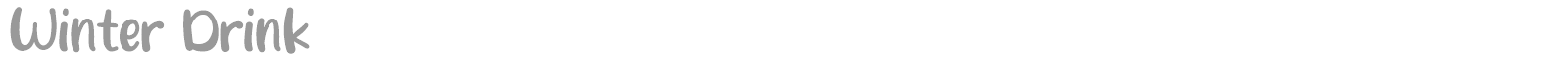 Winter Drink font preview